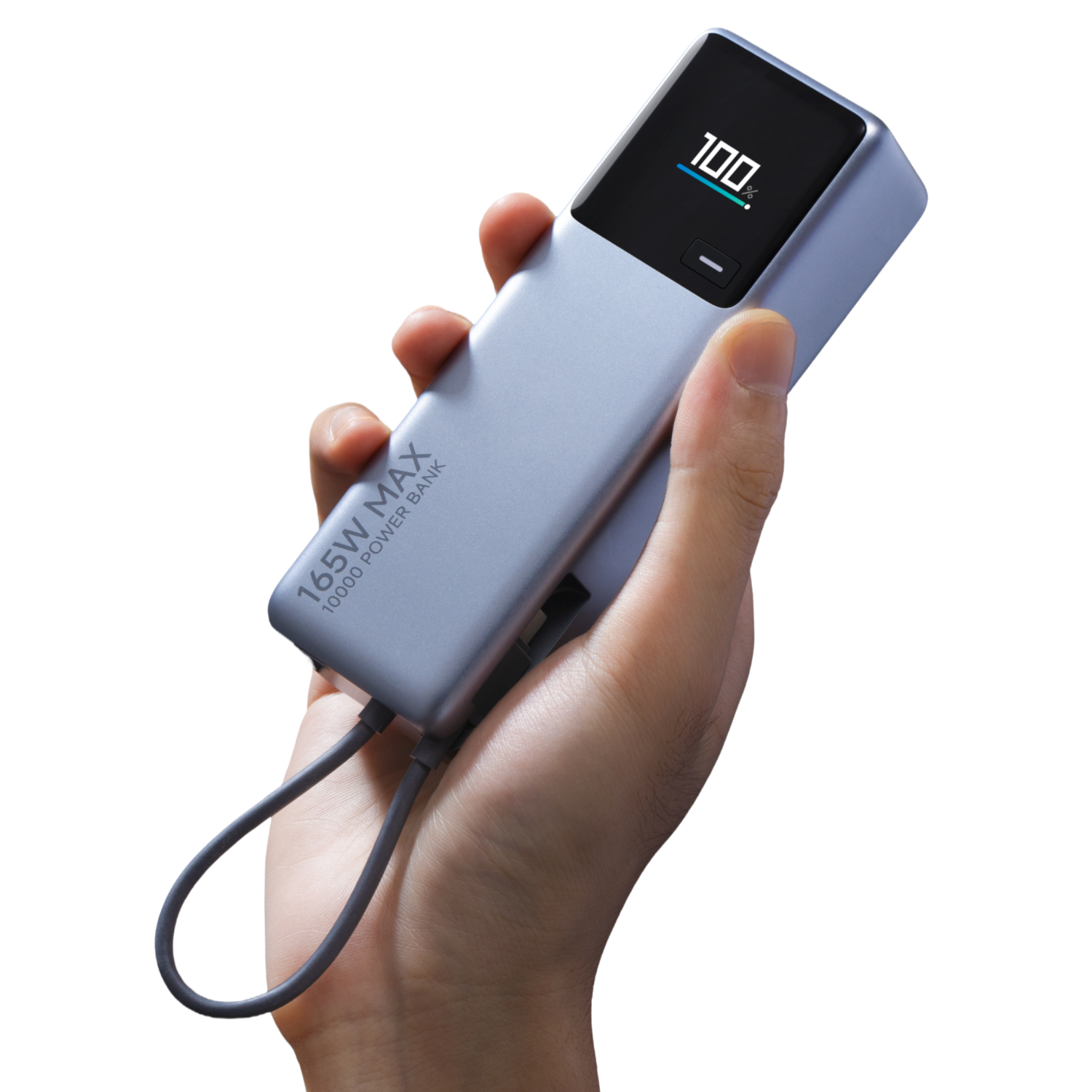 Xiaomi 165W Power Bank 10000mAh (Integrated Cable)-Silver - Image 10