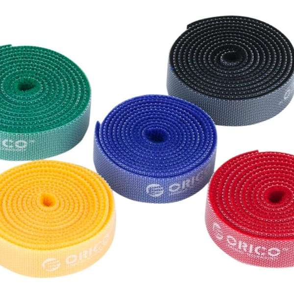 ORICO 1m Hook and Loop Cable Tie 5 Pack