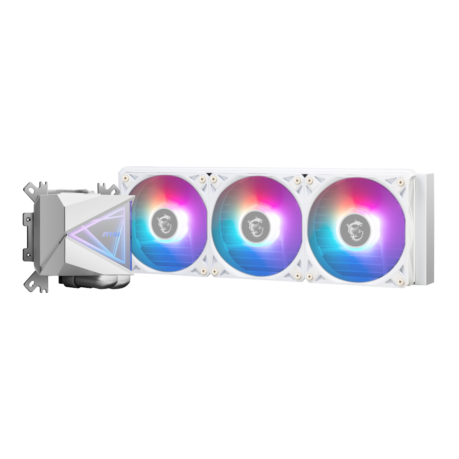 MSI MAG Coreliquid I360 ARGB AIO Liquid CPU Cooler – White - Image 3