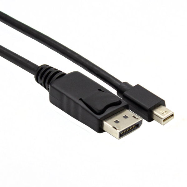 Gizzu Mini DP to DP 4k 30Hz|4k 60Hz 1.8m (Thunderbolt 2 compatible) Cable - Black