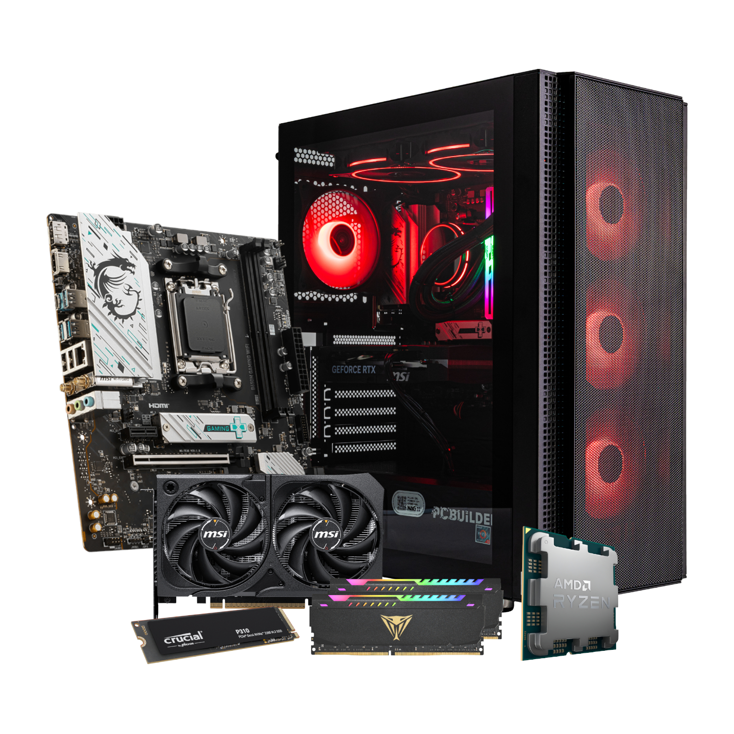PCBuilder Ryzen 5 7600 SPECIALIST Windows 11 Gaming PC - Image 19