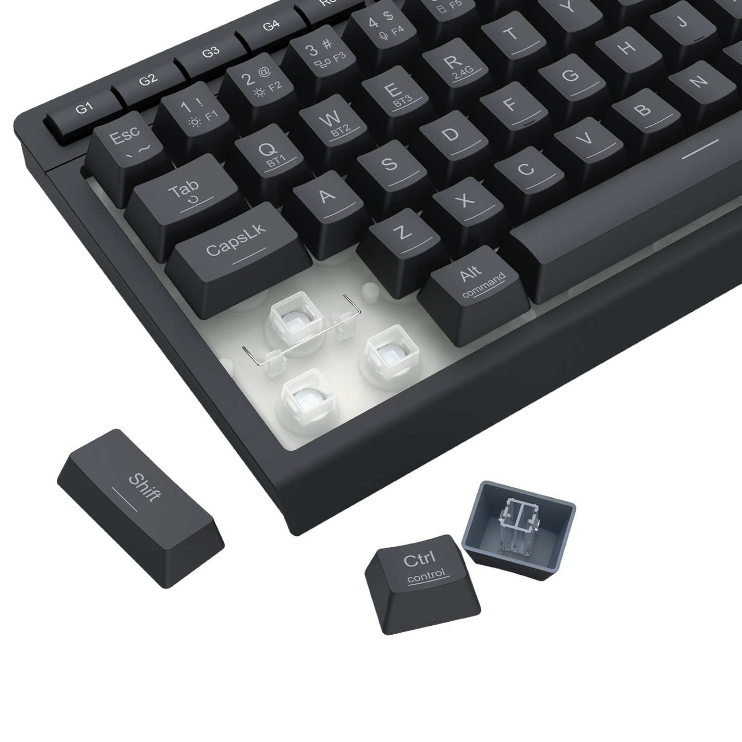Redragon SHIVA K522 PRO RGB Wireless Gaming Keyboard- Black - Image 9