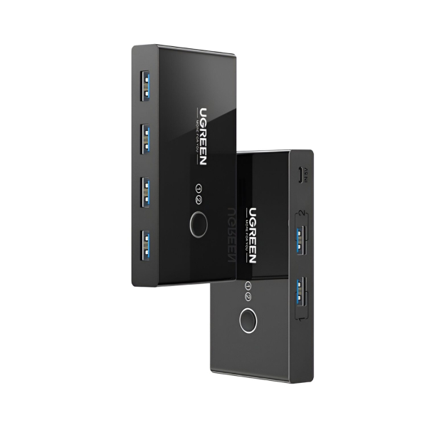 UGREEN USB 3.0 4-Port Switch Box, with 1.5m USB Cables