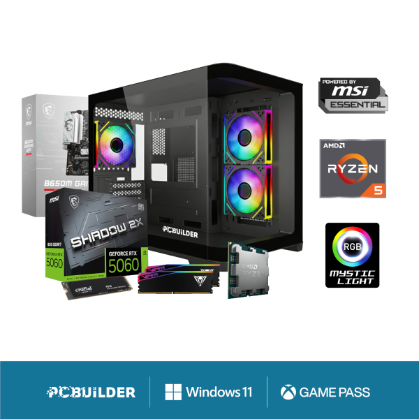 PCBuilder Ryzen 5 7600 SPECIALIST Windows 11 Gaming PC