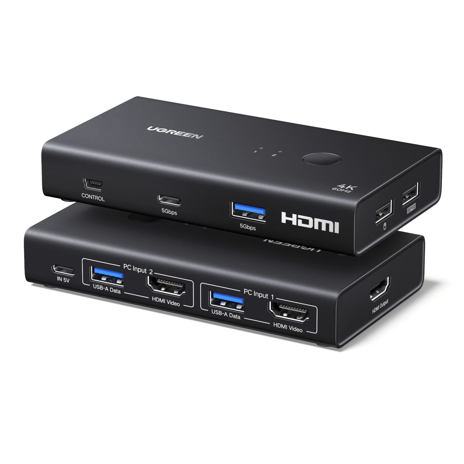 UGreen HDMI 2.0 KVM Switch 2-In-1 Out - Image 2