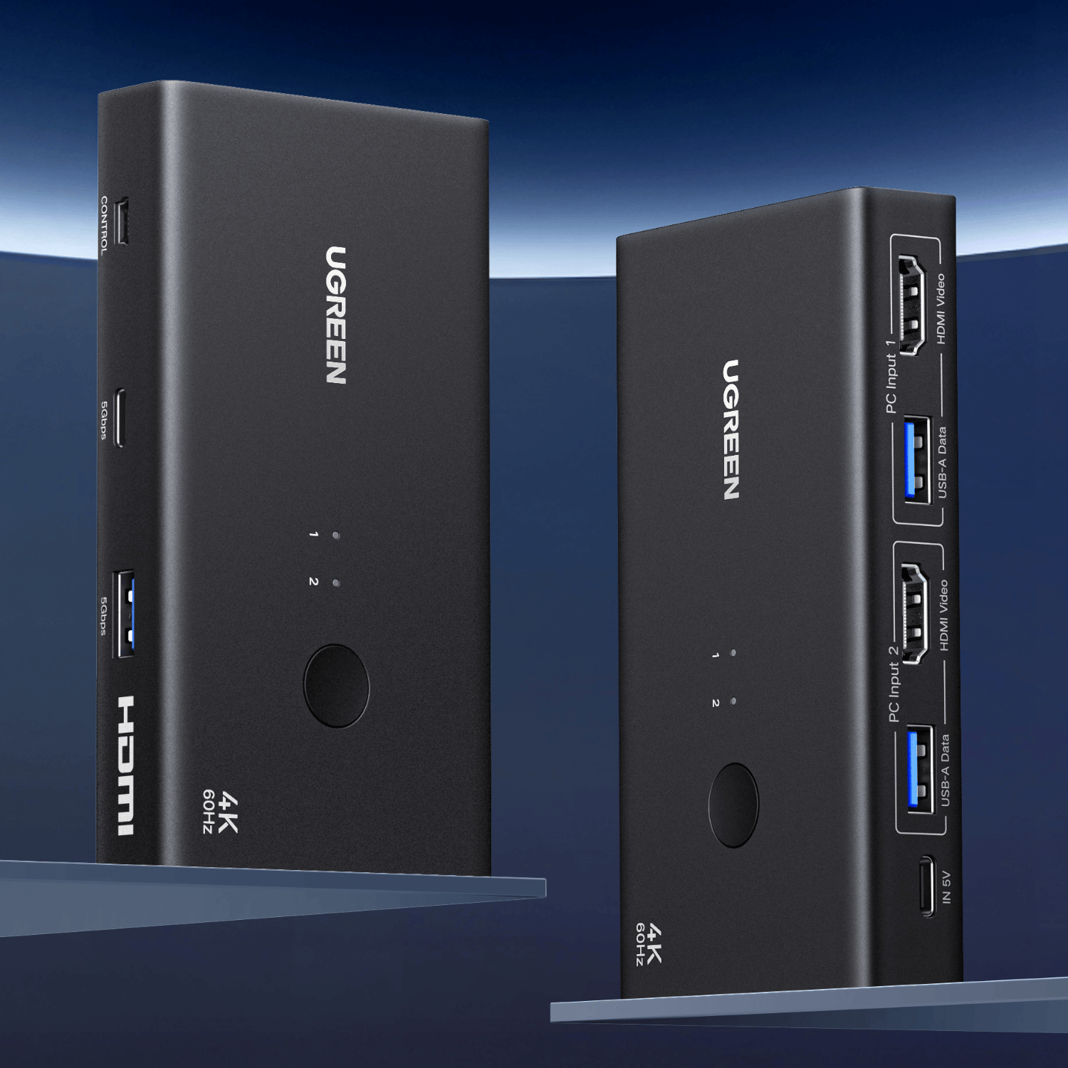 UGreen HDMI 2.0 KVM Switch 2-In-1 Out - Image 6