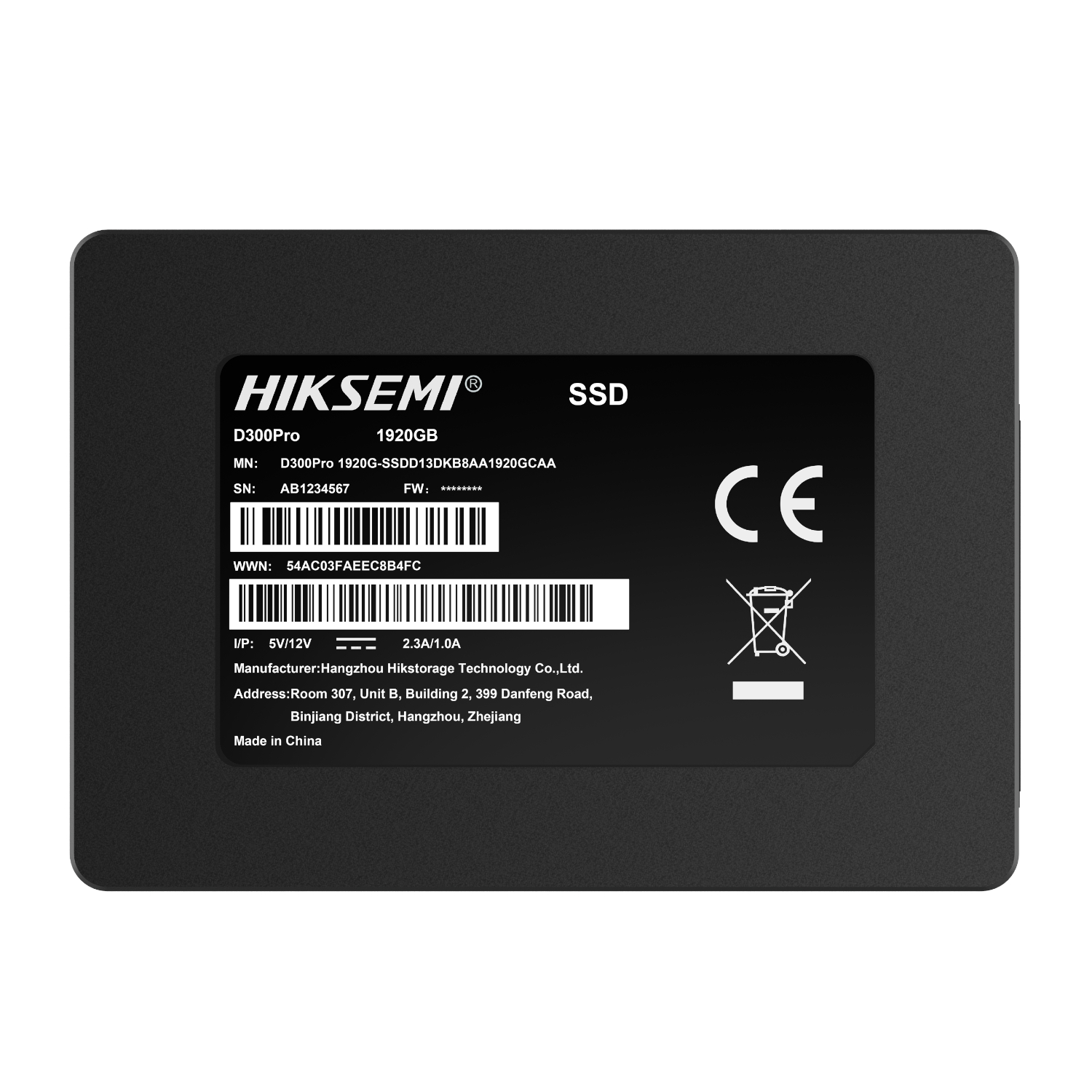Hiksemi D300 PRO Tantalum Capacitor 1920GB SATA III Enterprise SSD - Image 2