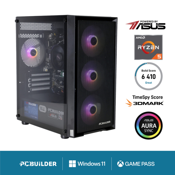 PCBuilder Ryzen 5 5500 STALKER Windows 11 Gaming PC