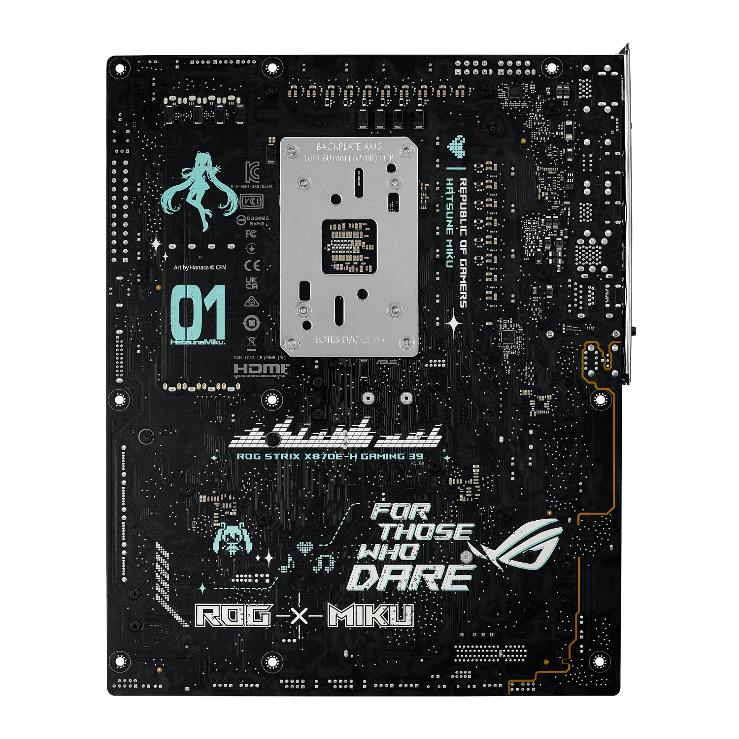 Asus ROG Strix X870E-H Gaming Wi-Fi 7 AM5 ATX Hatsune Miku Edition Motherboard - Image 7