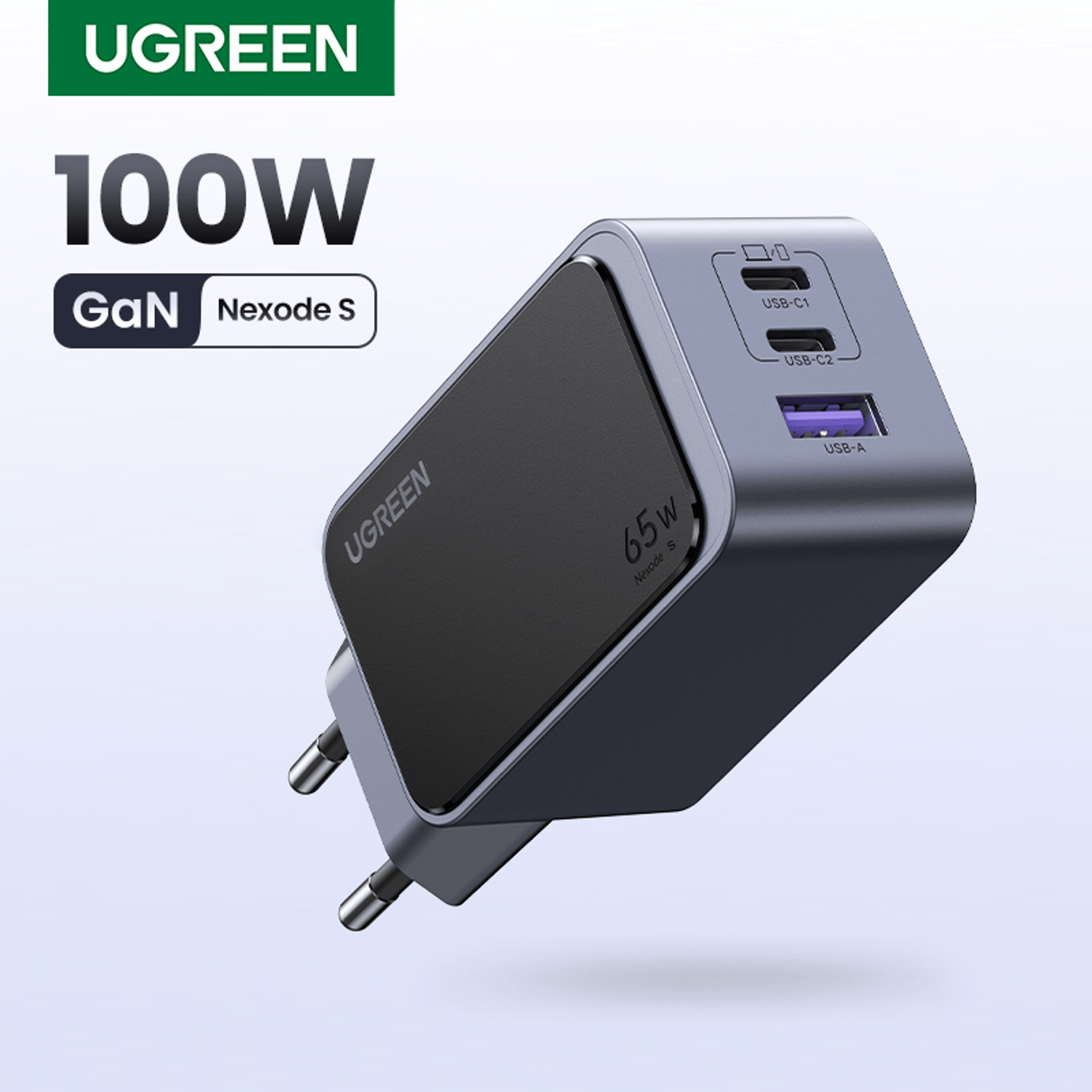 UGREEN Nexode 65W 3-Port Charger - Image 2