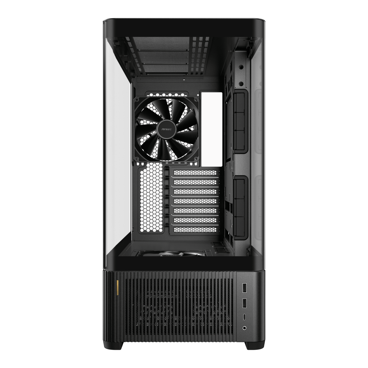 Antec C6 CURVED AIR ATX | Micro-ATX | ITX Mid-Tower Gaming Chassis - Black - Image 2