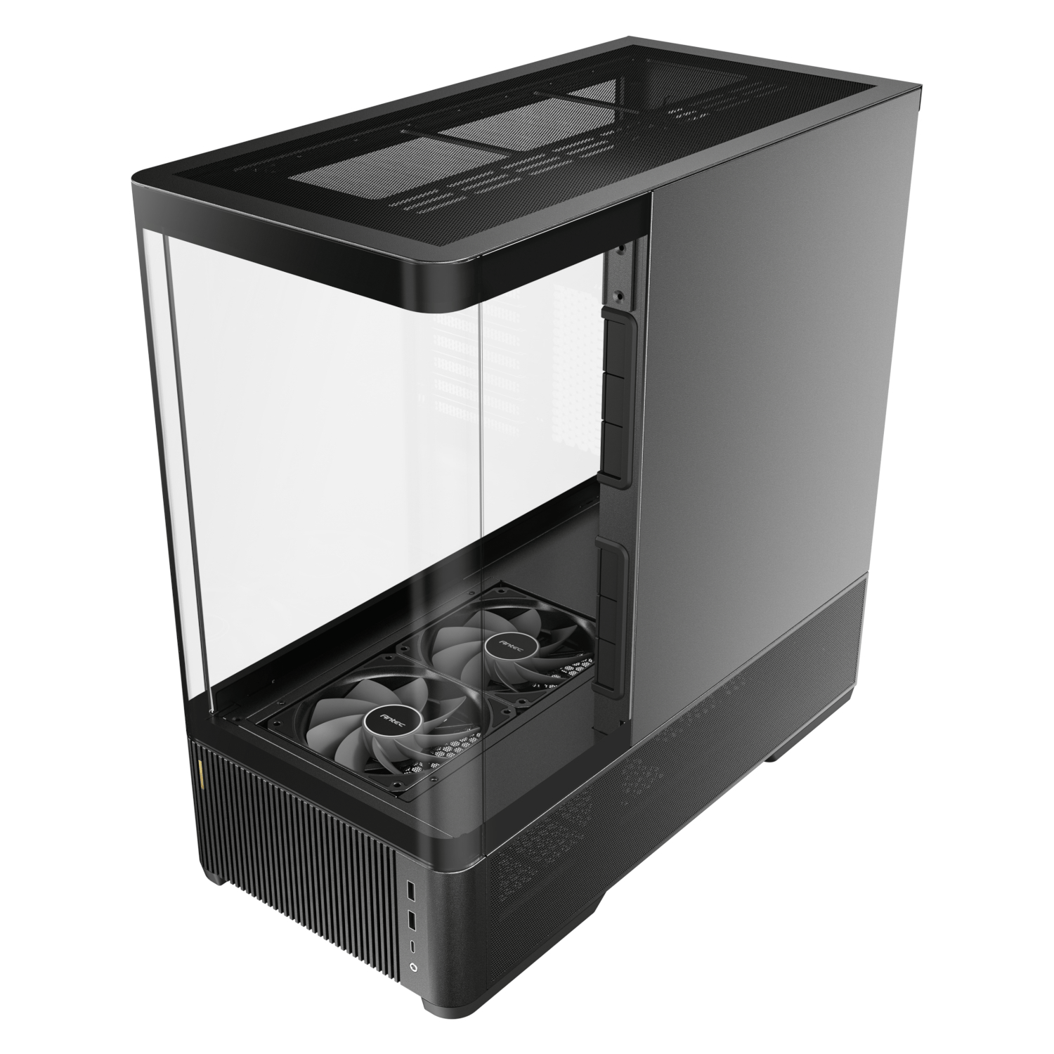 Antec C6 CURVED AIR ATX | Micro-ATX | ITX Mid-Tower Gaming Chassis - Black - Image 3