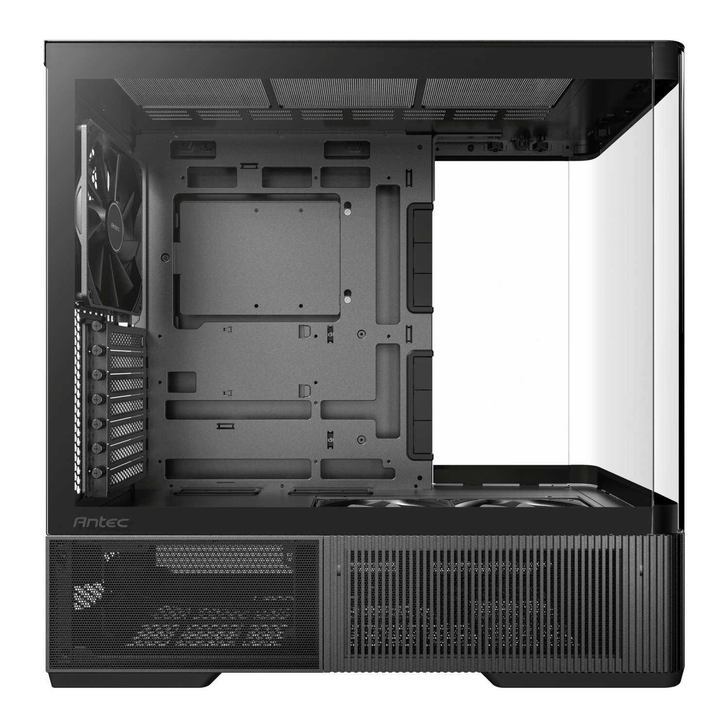 Antec C6 CURVED AIR ATX | Micro-ATX | ITX Mid-Tower Gaming Chassis - Black - Image 6