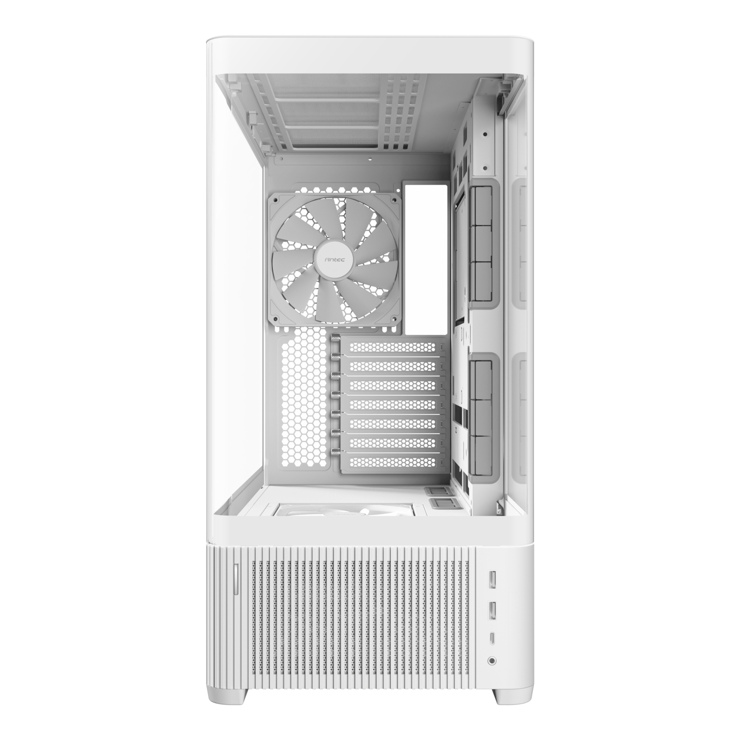 Antec C6 CURVED AIR ATX | Micro-ATX | ITX Mid-Tower Gaming Chassis - White - Image 2