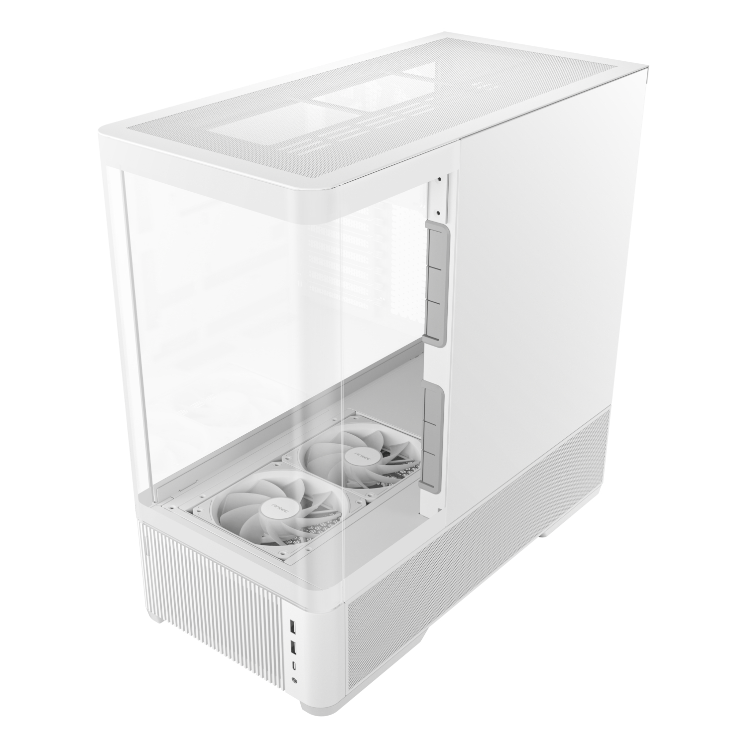 Antec C6 CURVED AIR ATX | Micro-ATX | ITX Mid-Tower Gaming Chassis - White - Image 3