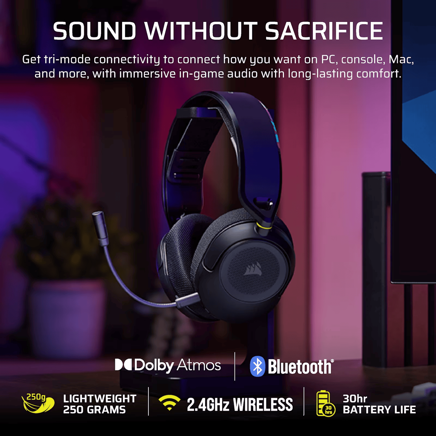 Corsair HS35 v3 Wireless Gaming Headset - Carbon - Image 6