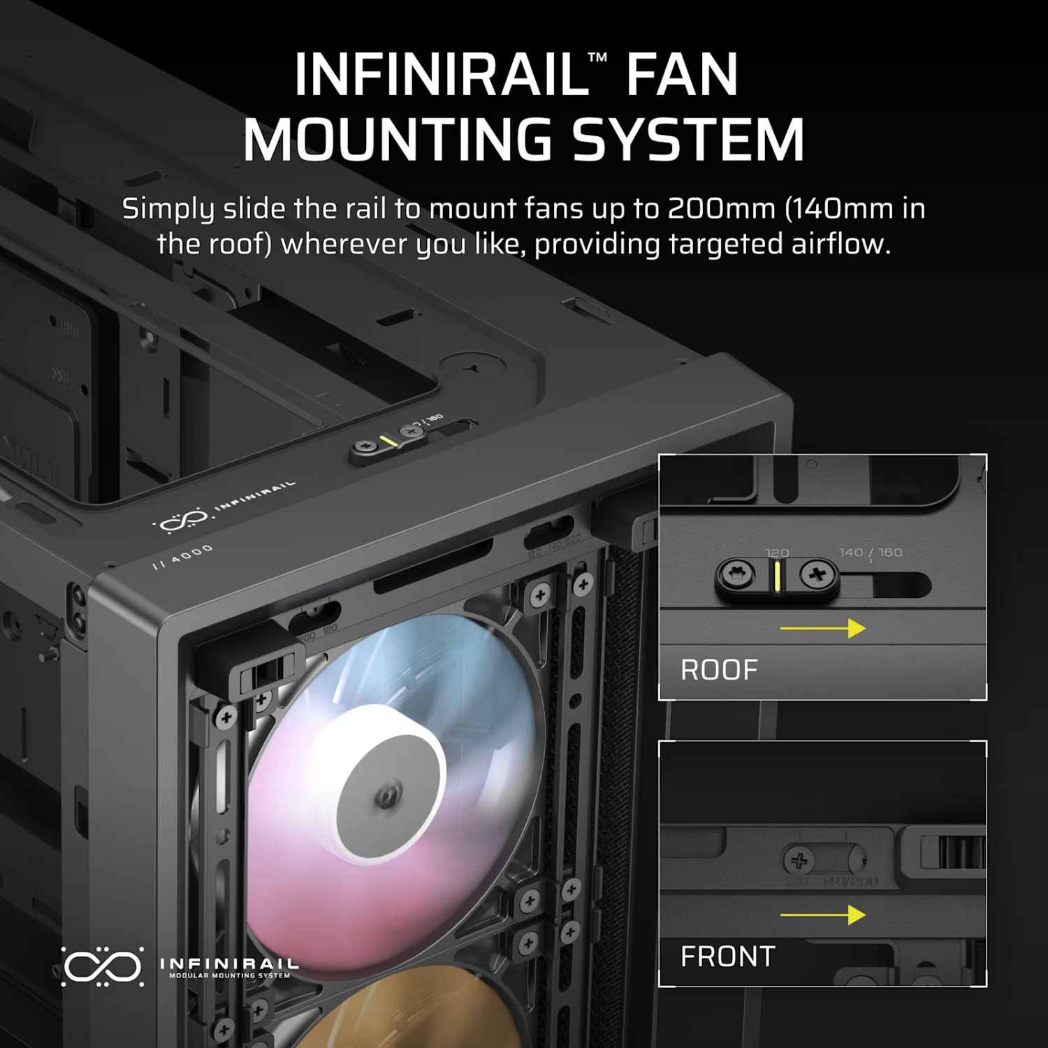 Corsair FRAME 4000D RS ARGB Modular Mid-Tower PC Case - Black - Image 5