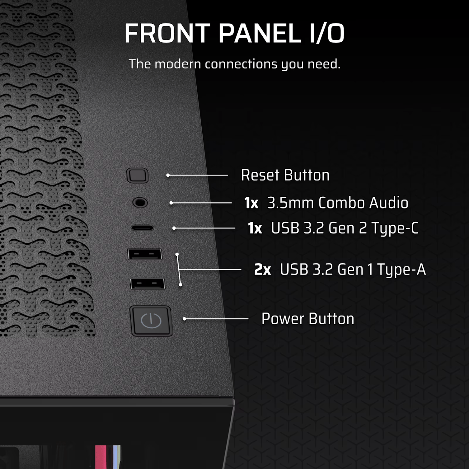 Corsair 3500X LX-R RGB iCUE LINK Mid-Tower PC Case - Black - Image 4