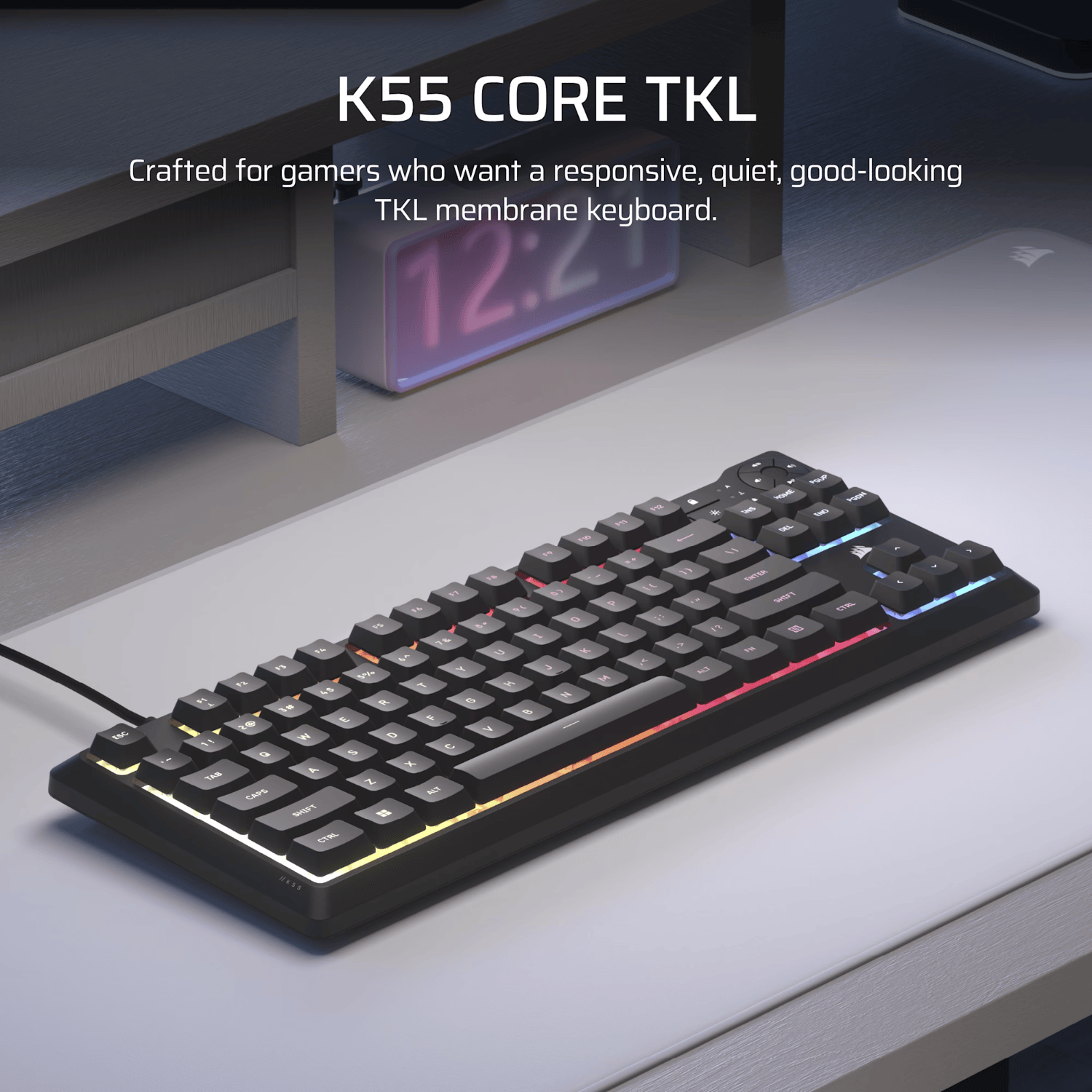 Corsair K55 CORE TKL RGB Gaming Keyboard - Image 2