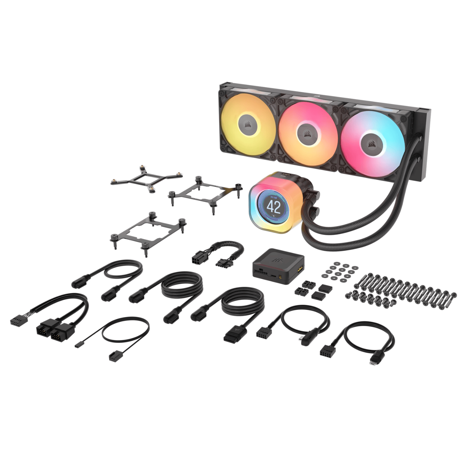 Corsair iCUE LINK TITAN 360 RX LCD Liquid CPU Cooler - Black - Image 4