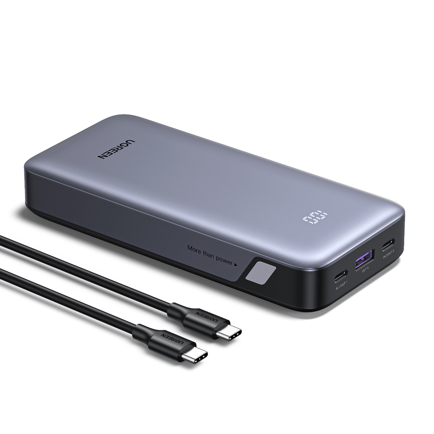 UGREEN 20000mAh 30W Two-way Fast Charging Power Bank - Image 2